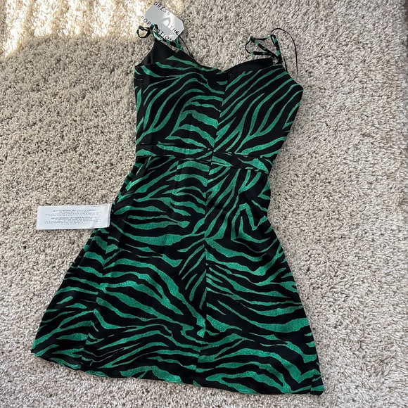 Dress the Population Brielle Zebra Print Mini Dress, Size XXS, NWT - Picture 5 of 11